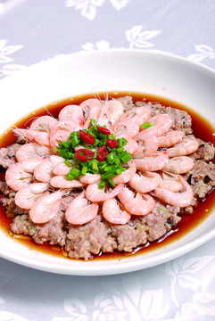 肉米蒸白米虾