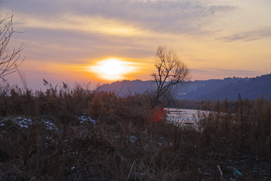 冬季东北农村风光