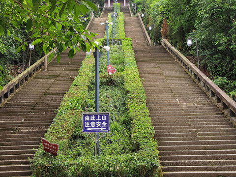公园绿化石梯石阶