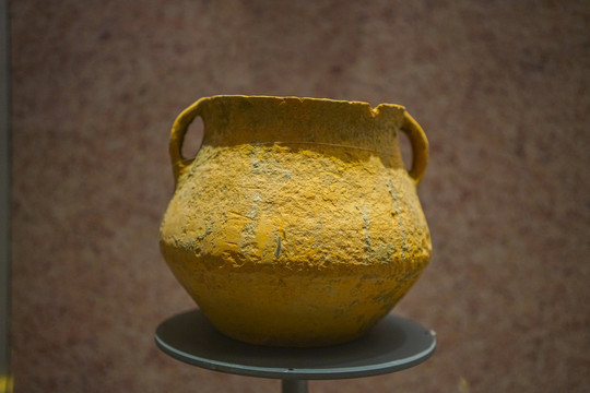 彩陶罐双耳罐古代陶器古陶器