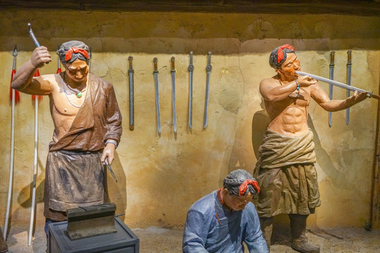 古代西藏打铁匠铁匠铺西藏文化