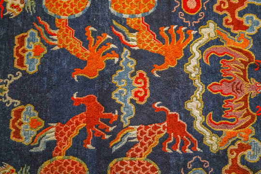 清代地毯藏毯地毯图案地毯花纹