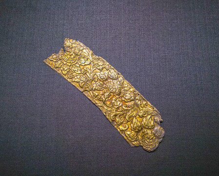 吐蕃金饰片西藏文化黄金藏饰