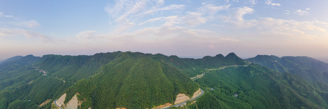 茶山竹海日落