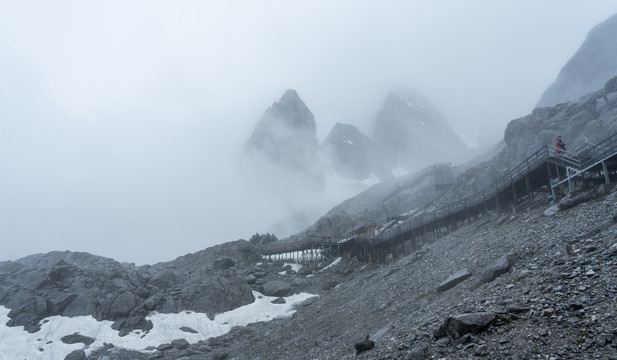 玉龙雪山明永冰川