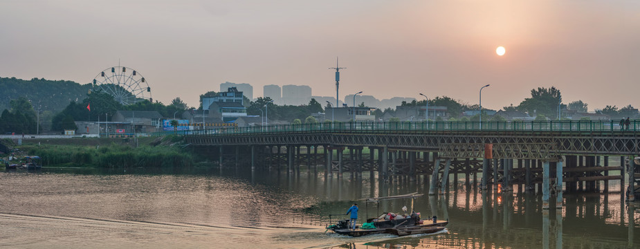 亳州涡河大洋桥全景图