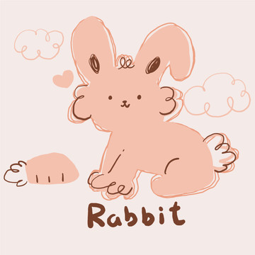 萝卜兔子卡通图案