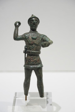 公元前4世纪青铜进攻武士像