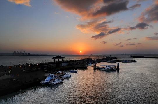 淡水渔人码头夕阳