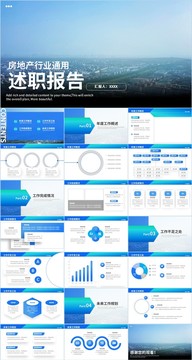 房地产行业通用述职报告PPT