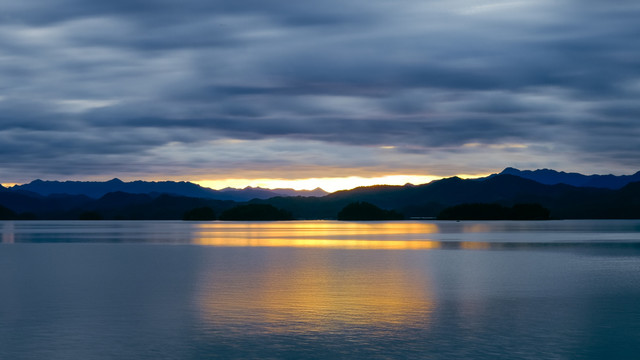 千岛湖夕阳