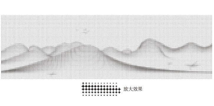 山水星星激光镂空图案