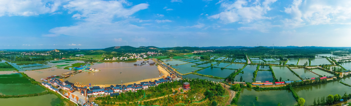 柳泉镇北村楼山湾全景