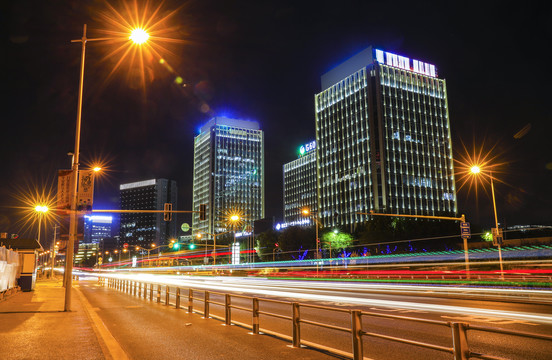 临港松江科技城道路夜景