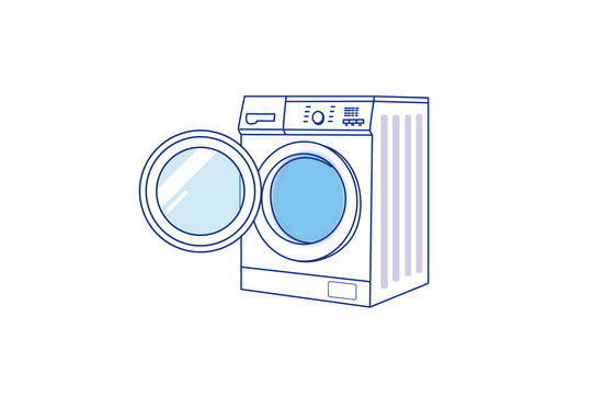 洗衣机素材矢量图