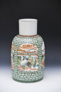 景德镇古人工坊陶瓷瓶
