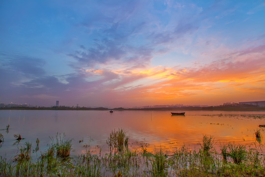 合肥方兴湖夕照