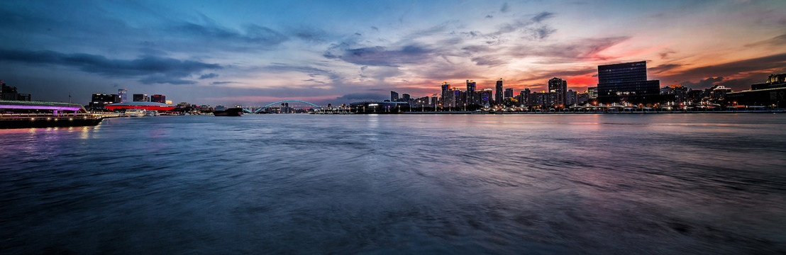 上海徐汇滨江夜景