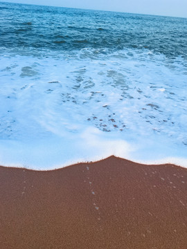 海边沙滩海水