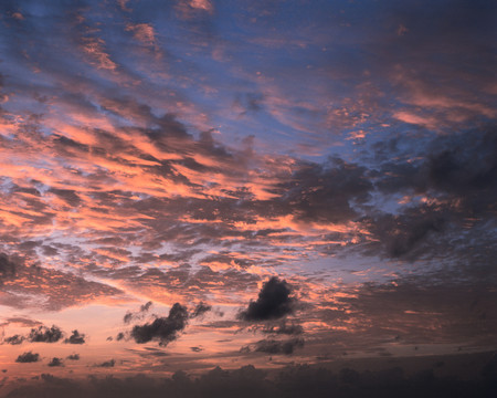 傍晚天空云彩摄影素材背景