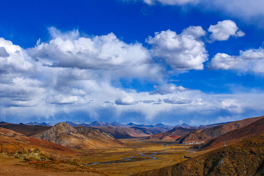 业拉山秋景