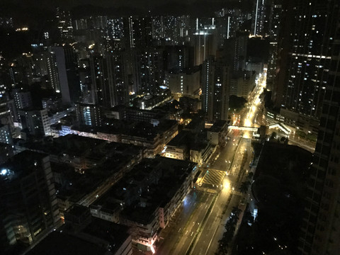 香港荃湾夜景