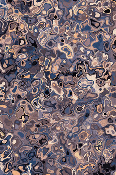 抽象线条地毯装饰画
