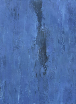 蓝色油画风格的瓷砖设计