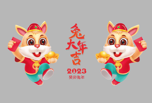 2023年卡通兔子