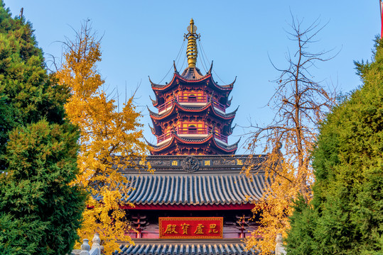 中国江苏南京古鸡鸣寺