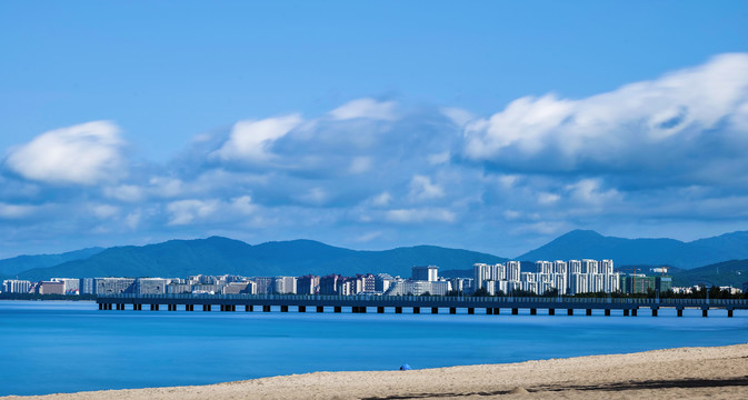 海南三亚湾海景