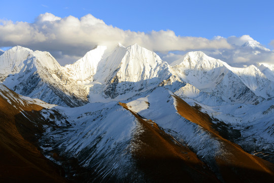 蜀山之王贡嘎雪山