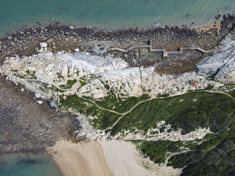 海边礁石岛屿沙滩海浪湄洲岛