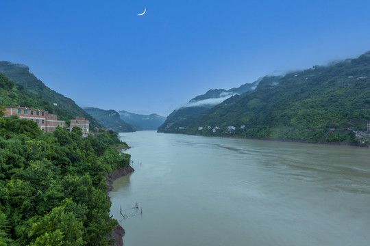 宜宾金沙江向家坝库区风景