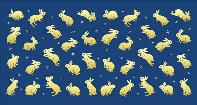 兔子背景图案