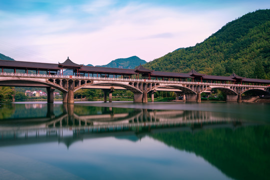 富阳湖源廊桥