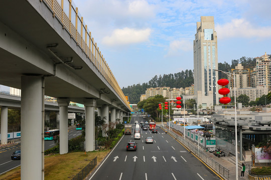 深圳梧桐山脚下街道