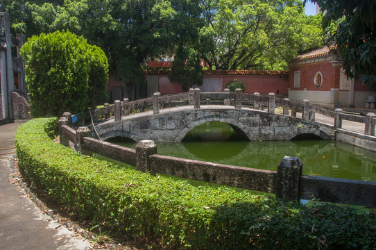 永春文庙泮池影像