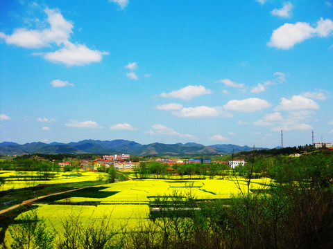 山乡春色