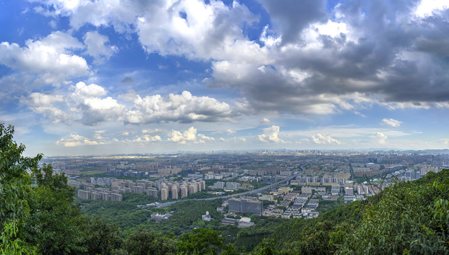 杭州半山俯瞰城北大幅全景