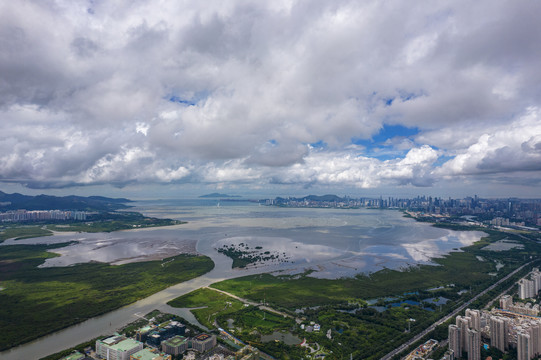 广东深圳福田都市风光