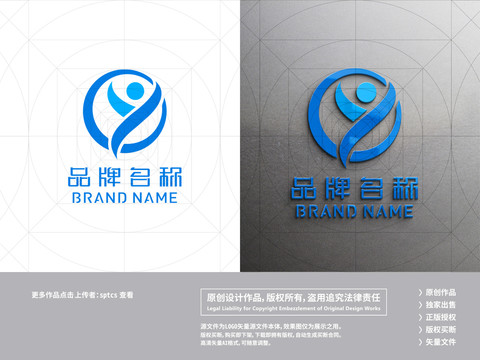 字母Y健身运动健康LOGO