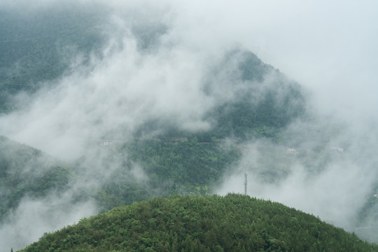 重庆巫山摩天岭云雾