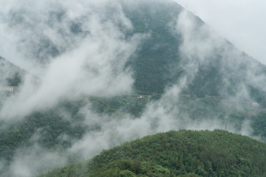 重庆巫山摩天岭云雾