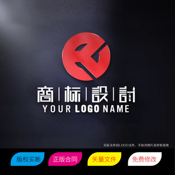 OK字母商标标志LOGO