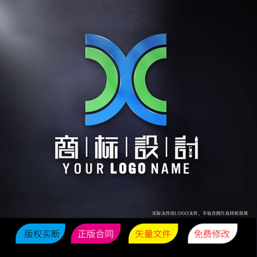 OX或XO字母商标LOGO