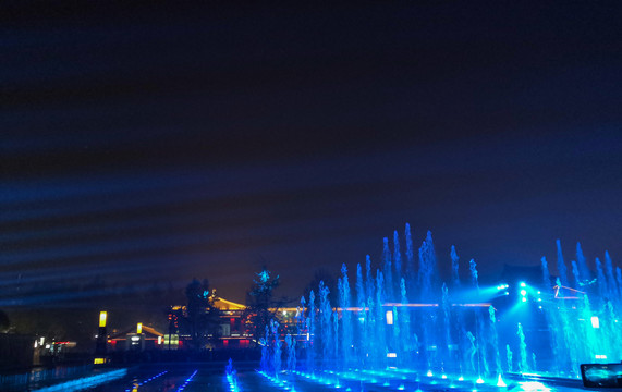 西安大唐不夜城音乐喷泉