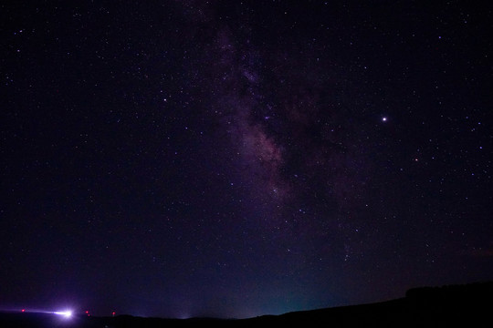 银河紫调星空