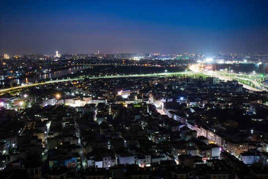 顺德容桂海尾村夜景