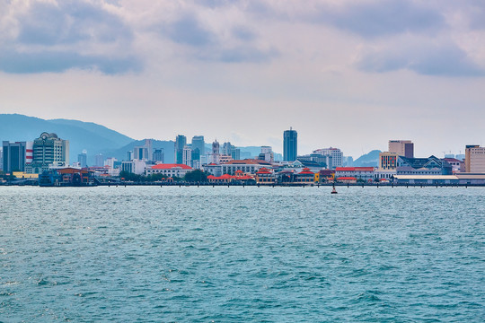 马来西亚槟城乔治市海岸